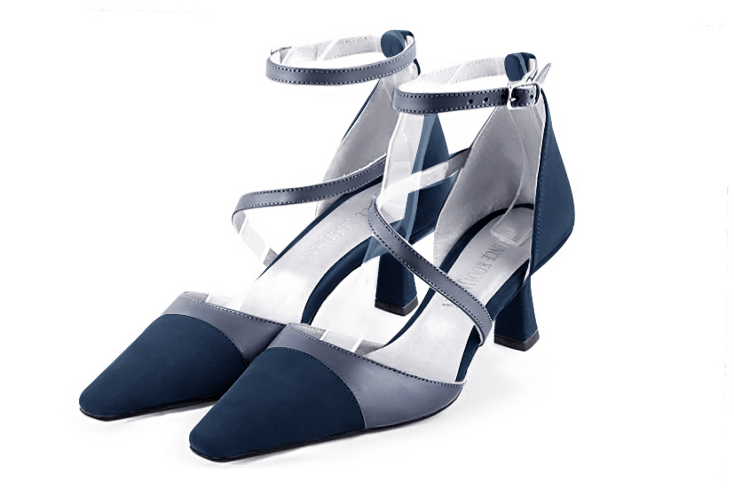 Chaussure bleu marine femme à talon hot sale